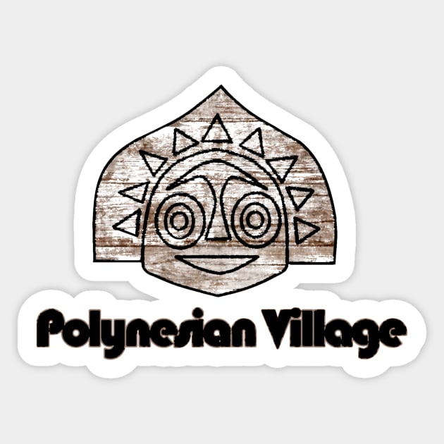 Polynesian Tiki Pocket Logo Sticker by Jbags